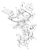 Page H Diagram and Parts List for 13A-325-402 1999 Yard Man Lawn Tractor